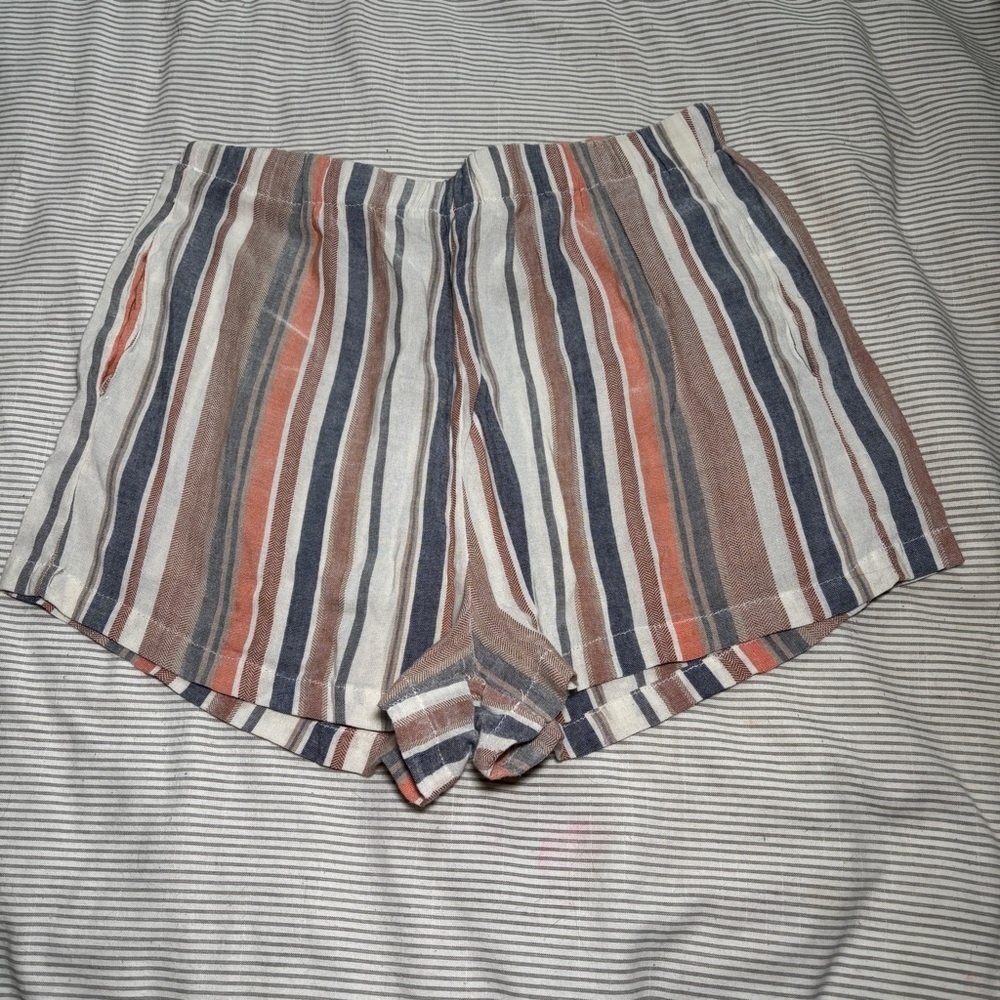 Striped High Waist‎ Shorts Medium – SHEIN Y2K Retro Preppy Aesthetic